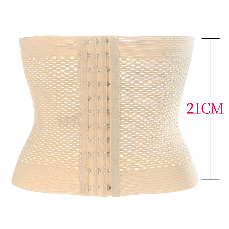 ebay export factory direct supply of hollowed-out four-season style abdominal belt, breathable and form-fitting waist seal, elastic elastic band, body-shaping and waist-cinching Item Picture