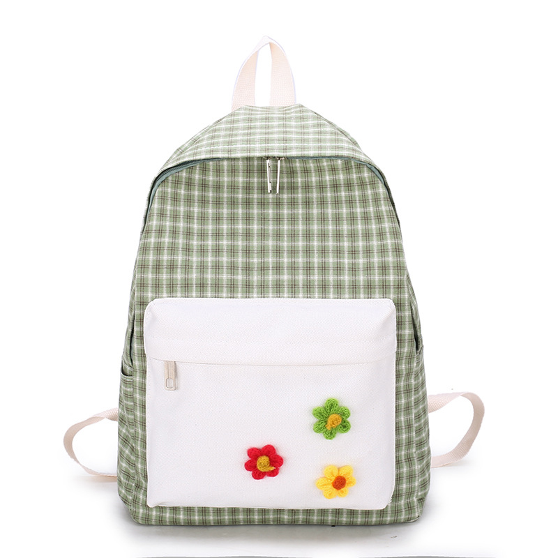 Mochila escolar para mujeres ins versión coreana para estudiantes universitarios de secundaria mochila campus soft girl vintage moda mochila al por mayor Application Scenario