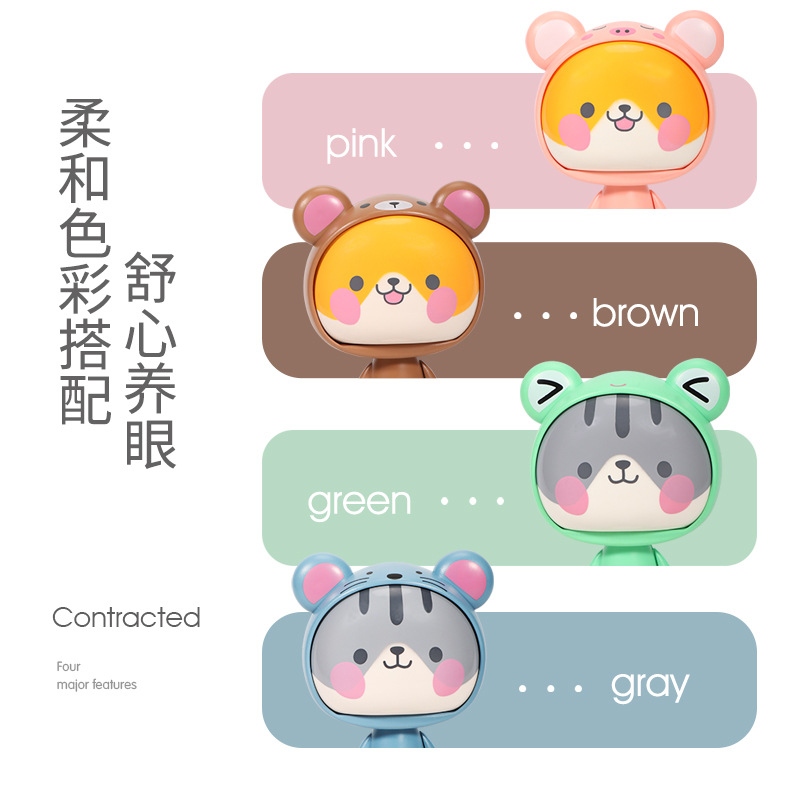 Cute and fun manual mini fan, hand-held, portable and portable children's street stall fan toy Application Scenario