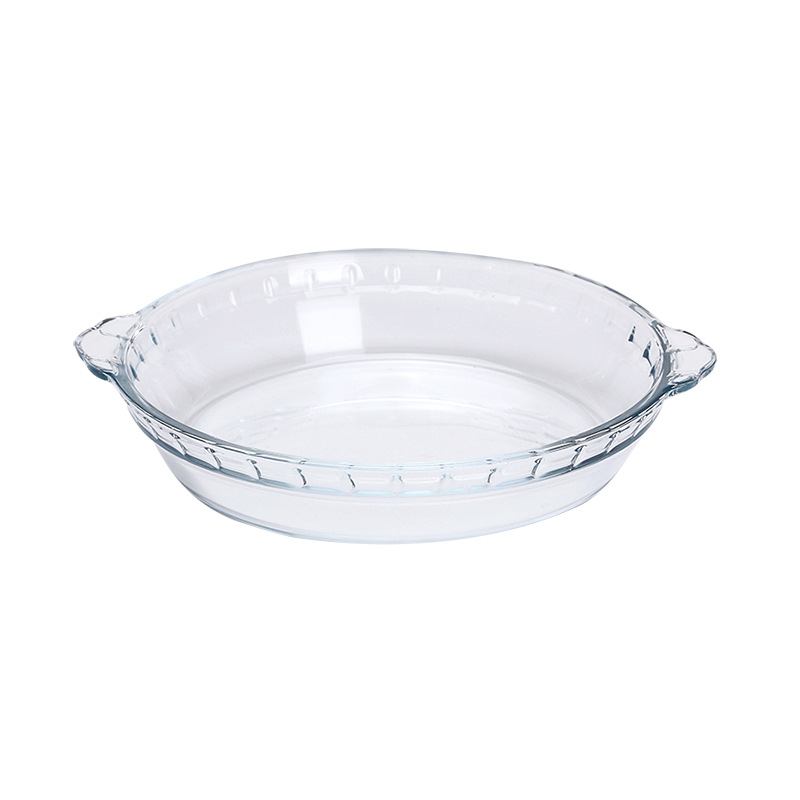 High Boron Household Pyrex Plate Round Abalone Dinner Plate Fruit Plate Western Dinner Plate Disk Microwave Oven For Use Item Picture