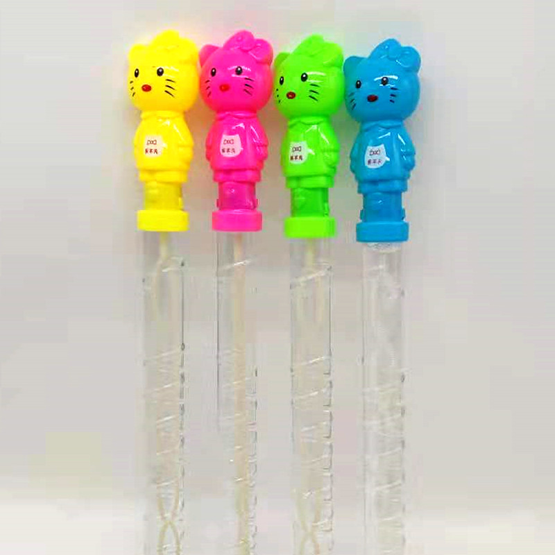 阳光百货泡泡水卡通猫咪HelloKitty泡泡棒户外儿童玩具地摊玩具