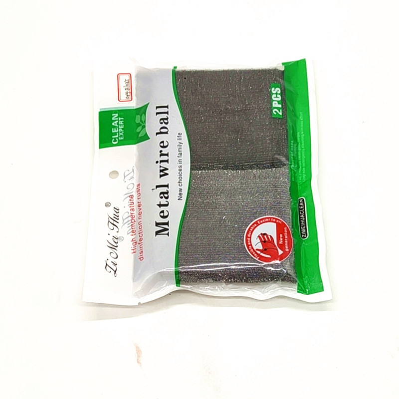 Sunshine Department Store's Cleaning King 2-piece bagged kitchen cleaning cloth, sponge, dishwashing block, scouring pad, pot brush cloth Application Scenario