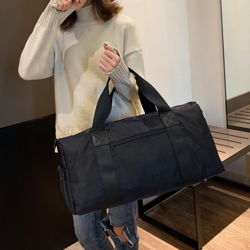 Short trip bag Women's men simple casual women's bag duffel bag Lightweight sports bag fitness large capacity handbag