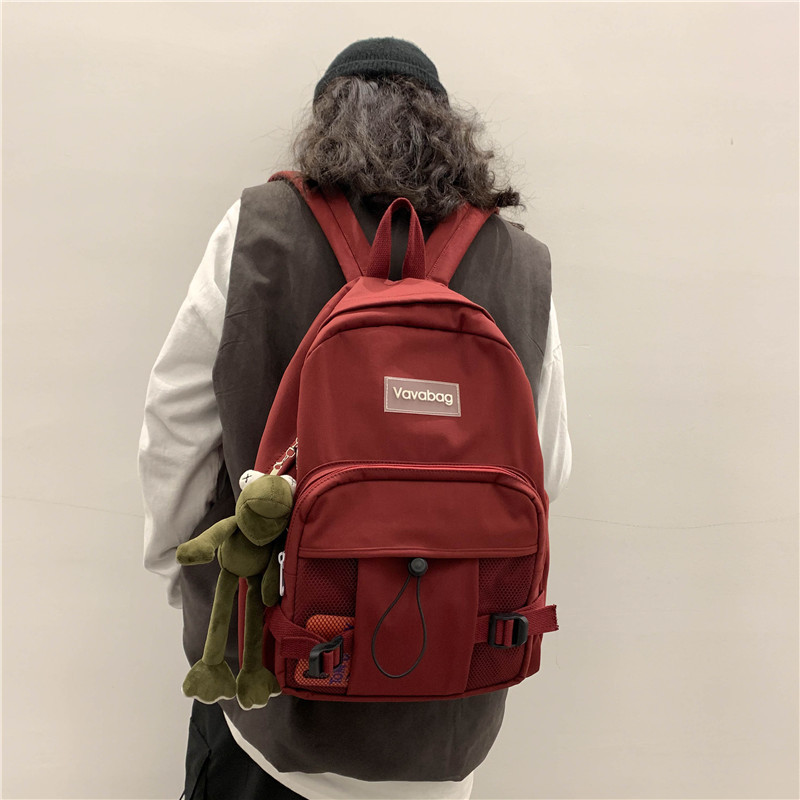 Mochila escolar femenino versión coreana escuela media harajuku ulzzang estudiante de secundaria estudiante de secundaria joven simple mochila versátil mochila de viento ins Specification image