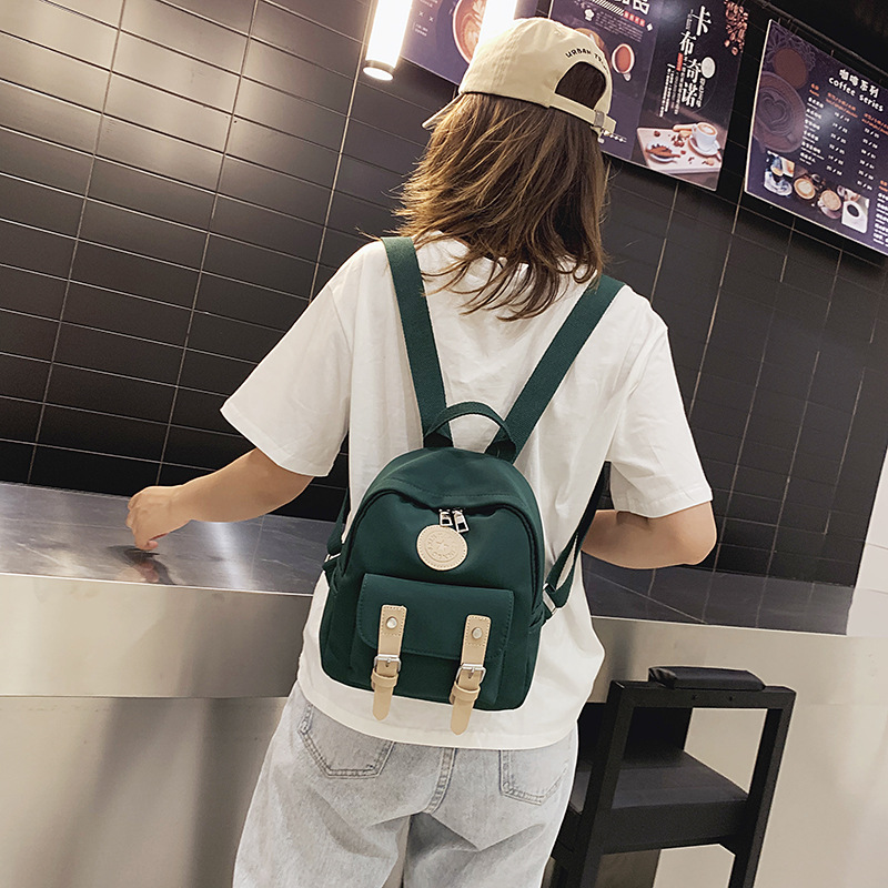 Young girl small backpack 2019 new small fresh mini backpack ins nylon cloth cute sweet small bag girl