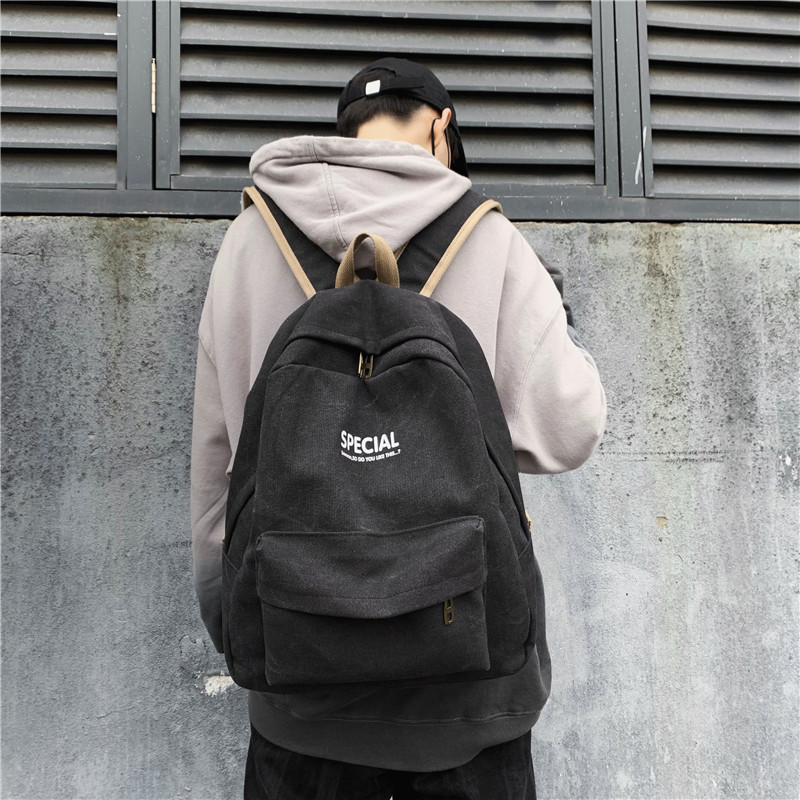 ins viento campus mochilas mujeres harjuku ulzzang mochilas versión coreana mori kwan estudiantes universitarios pareja mochila maré Specification image