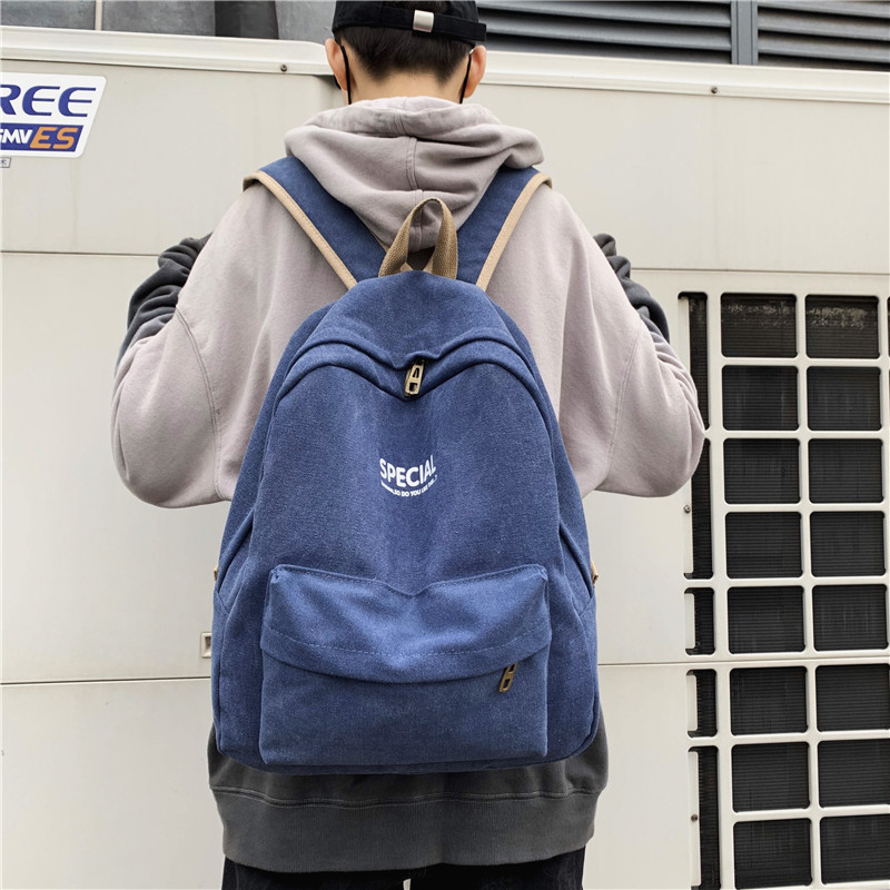 ins viento campus mochilas mujeres harjuku ulzzang mochilas versión coreana mori kwan estudiantes universitarios pareja mochila maré details Picture
