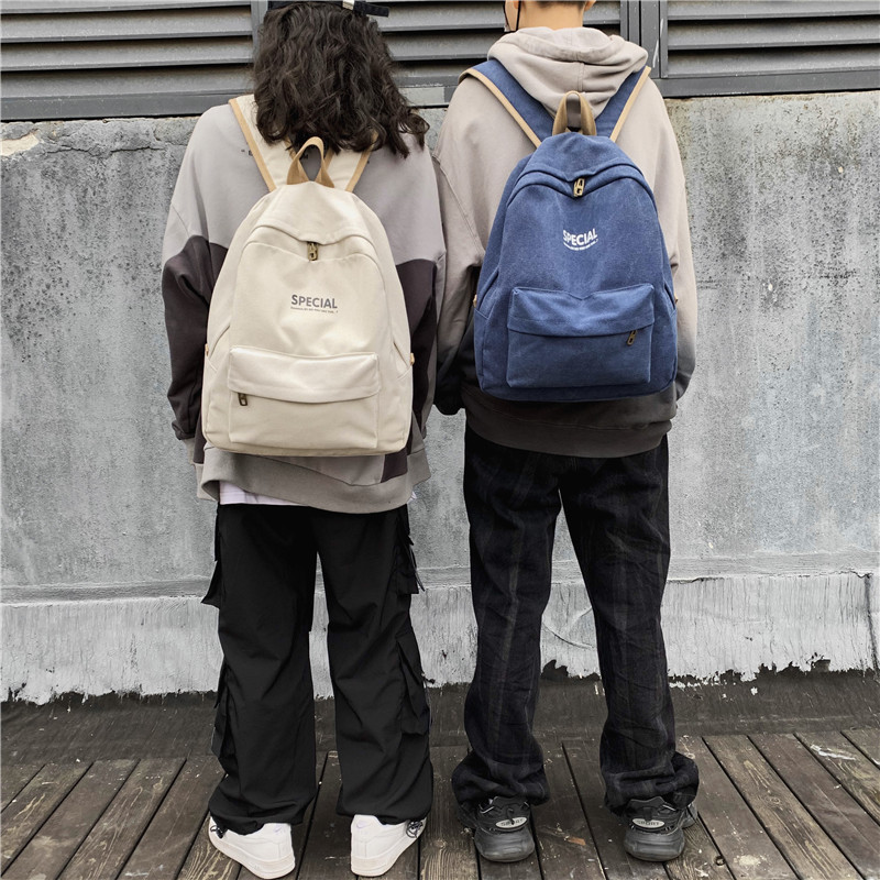 ins viento campus mochilas mujeres harjuku ulzzang mochilas versión coreana mori kwan estudiantes universitarios pareja mochila maré Application Scenario