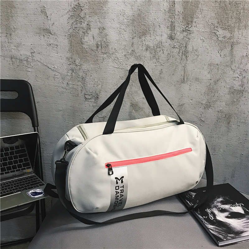 New Korean version of outdoor fitness sports travel bag ultra-light portable folding yoga bag canvas hand luggage bag woman