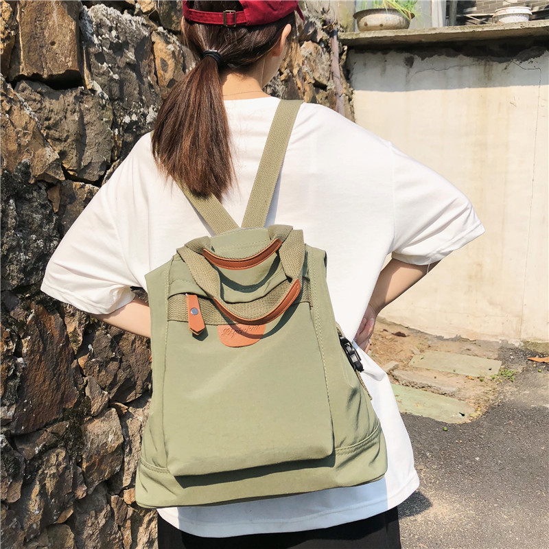 大学生ins英伦风森系潮酷原宿风书包女韩版大学简约百搭校园书包