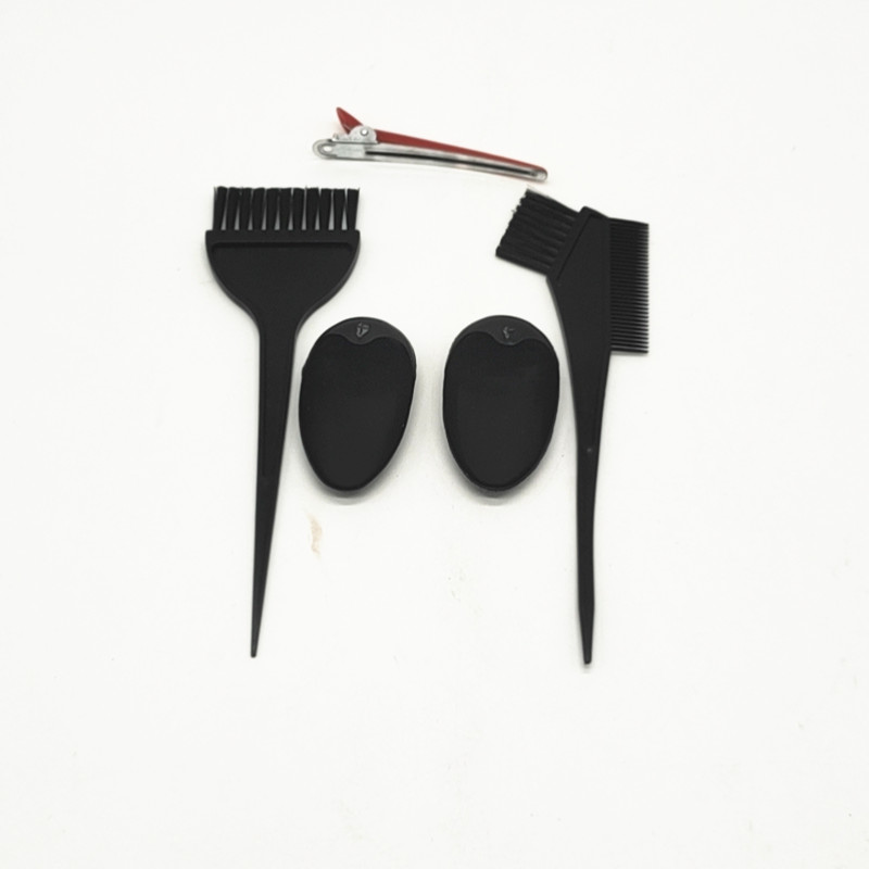 Sunshine Department Store Hair Dyeing Tools Six-piece Set, Oil baking bowl ear tips, hair comb, hair dyeing brush, Hair dyeing set, Simple tools Specification image