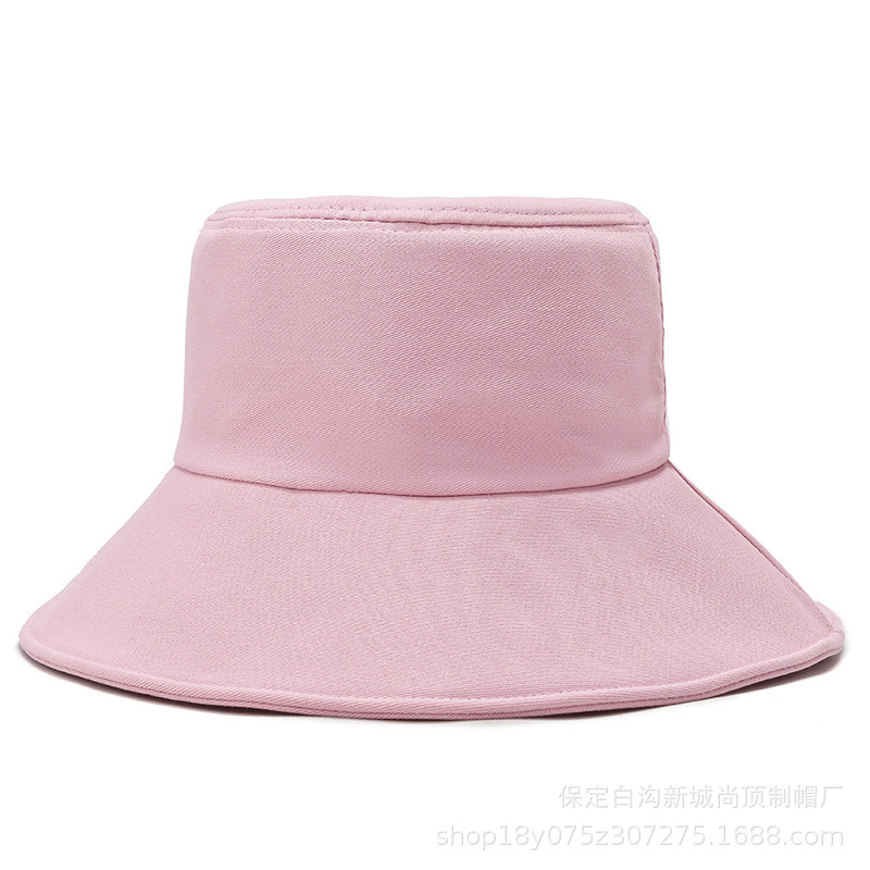 New spring and autumn Japanese-style fisherman hats, women's wide-brimmed Mickey embroidered basin hats, and summer outdoor trendy street style sunshade hats Specification image