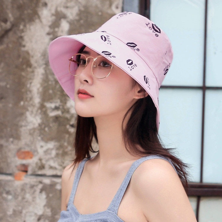 Double-sided fisherman's hat for women, Japanese-style summer sun hat for men, Korean-style trendy and versatile sun hat for UV protection Specification drawing