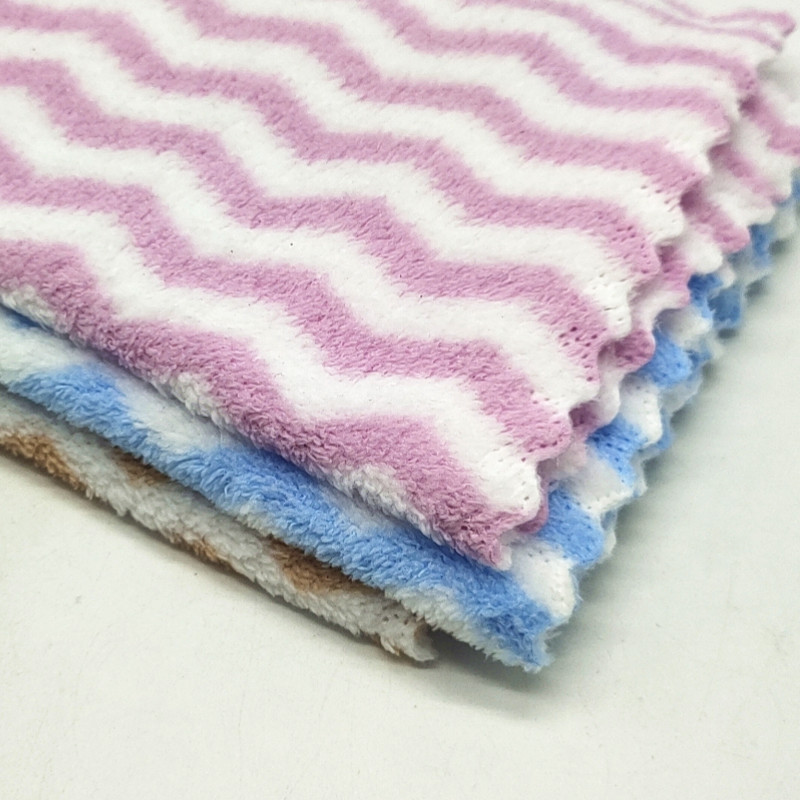 Sunshine Department Store 30*30 microfiber towel, colored absorbent towel, soft and skin-friendly cleaning cloth, dishcloth Specification image
