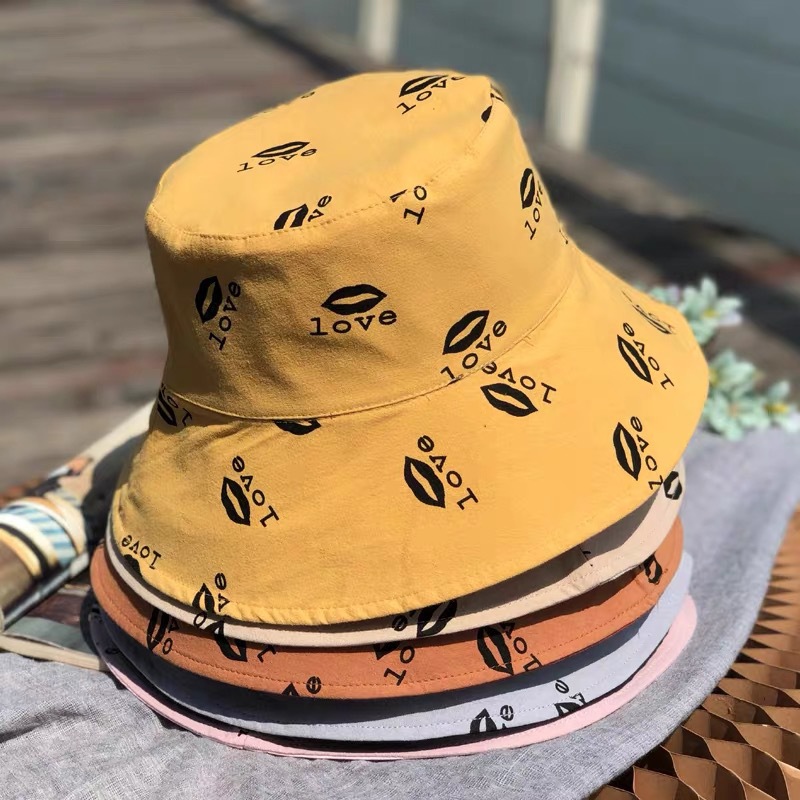 Double-sided fisherman's hat for women, Japanese-style summer sun hat for men, Korean-style trendy and versatile sun hat for UV protection full figure
