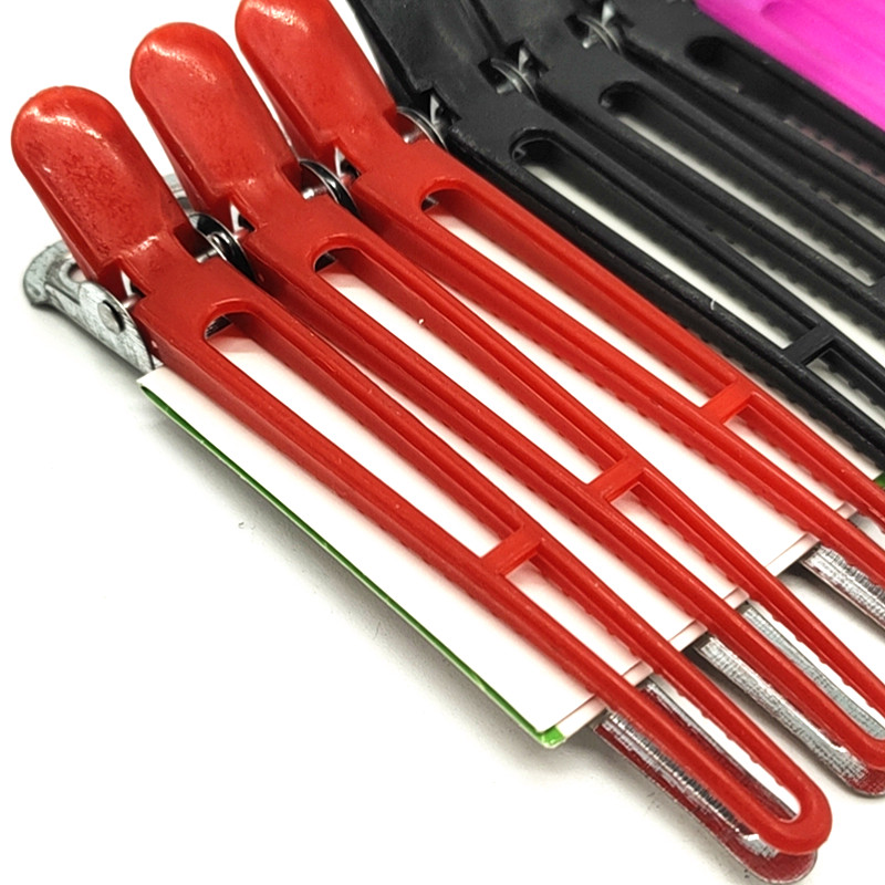 Sunshine grandes tiendas bolsas de color sólido clips de pelo duckbill clips de pelo de teñido esenciales peluquería asequible 12 piezas paquete simple y versátil Specification image