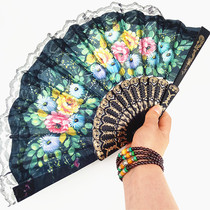Lace fans, flat silk fans, plastic folding fans, peony cloth fans