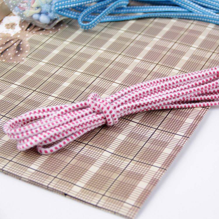 Factory direct sales of round elastic bands and flat elastic bands in stock. Wholesale of two-yuan street vendors details Picture