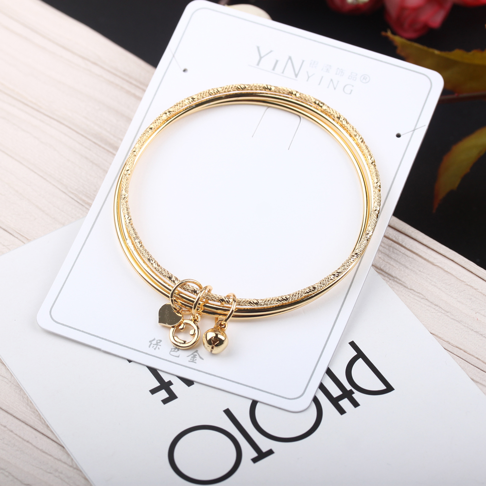 The boutique jewelry store features a gold bracelet from Nansha, a "Three Lives, Three Worlds" bell, a 24k gold simulation, and a best-selling gold-plated jewelry