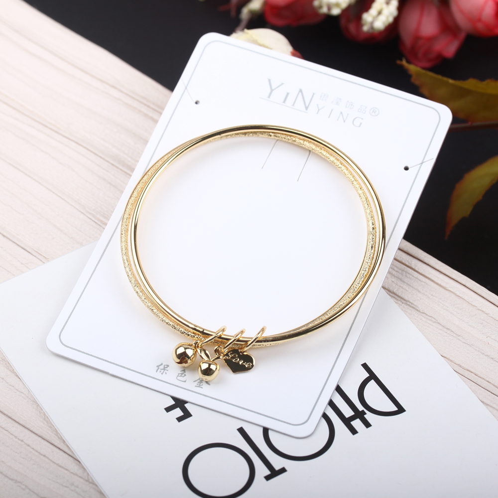 The boutique jewelry store features a gold bracelet from Nansha, a "Three Lives, Three Worlds" bell, a 24k gold simulation, and a best-selling gold-plated jewelry Item Picture