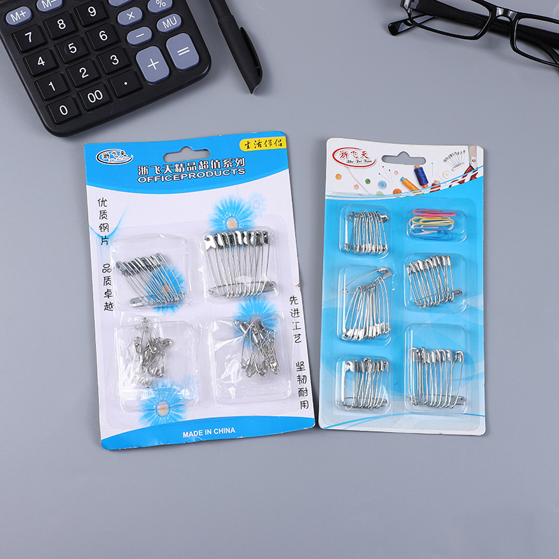 厂家直供金属别针多规格别针吸卡包装批发两元货源