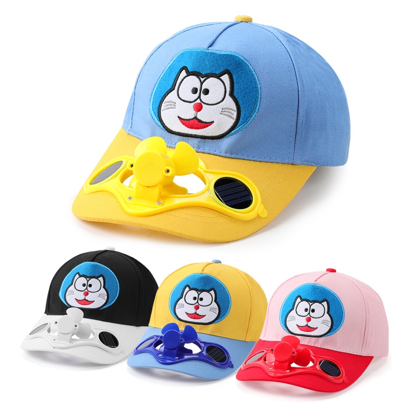 Cartoon children's hats, solar fan hats, sun protection hats, men's and women's sun hats, baseball caps, solar smart hats details Picture