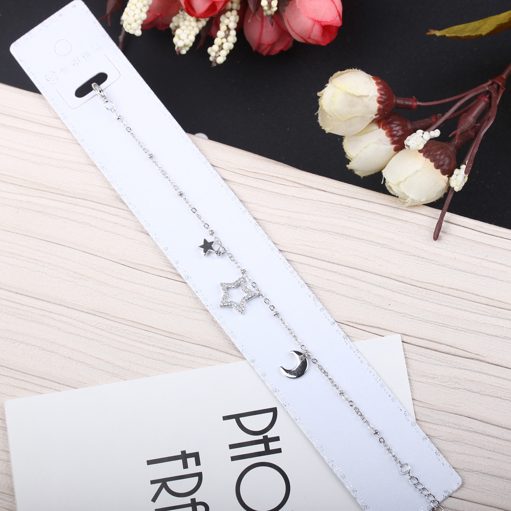Yiwu jewelry wholesale bracelets, girls' Instagram niche design sense star round beads best friend bracelets, Valentine's Day gifts details Picture
