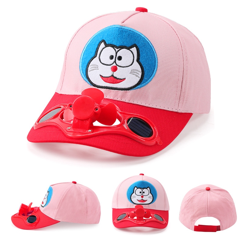 Cartoon children's hats, solar fan hats, sun protection hats, men's and women's sun hats, baseball caps, solar smart hats Application Scenario
