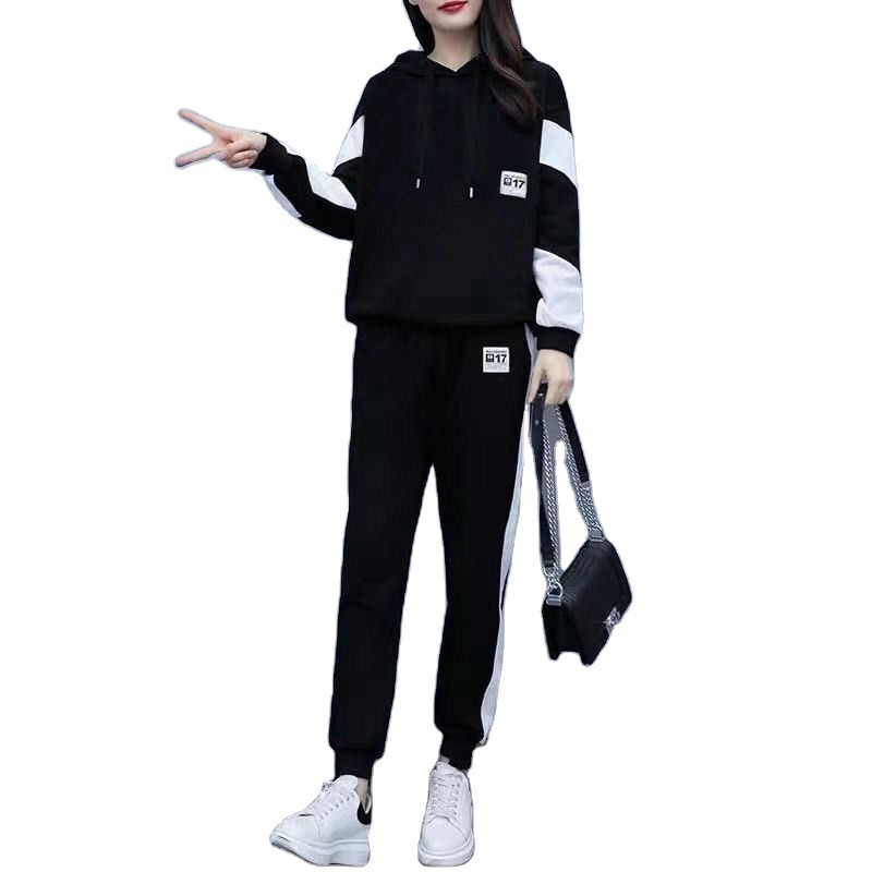 200斤大码女装胖mm套装2020年春秋季韩版宽松休闲时尚运动两件套 Application Scenario