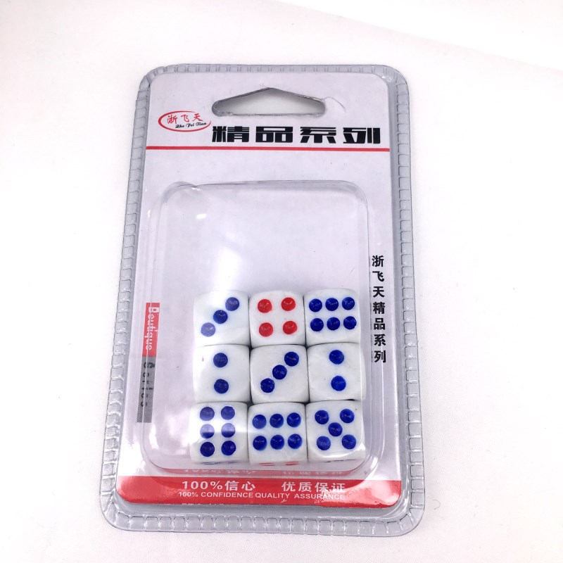 Factory direct sales card packs of 12 or 9 pieces, high-quality rounded corner colored dice, number dice, mahjong entertainment products Application Scenario