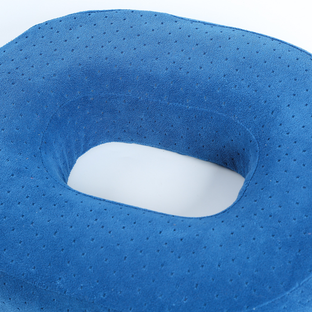 Wholesale of detachable memory foam quick-rebound velvet rear seat cushions with hollow round bottom cushions details Picture