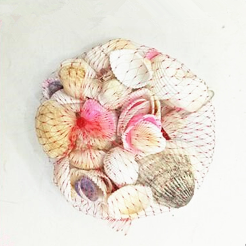 Factory direct sales of beach net bags mixed with shells and conches. Beach toys. Handicrafts. Street stall supplies details Picture