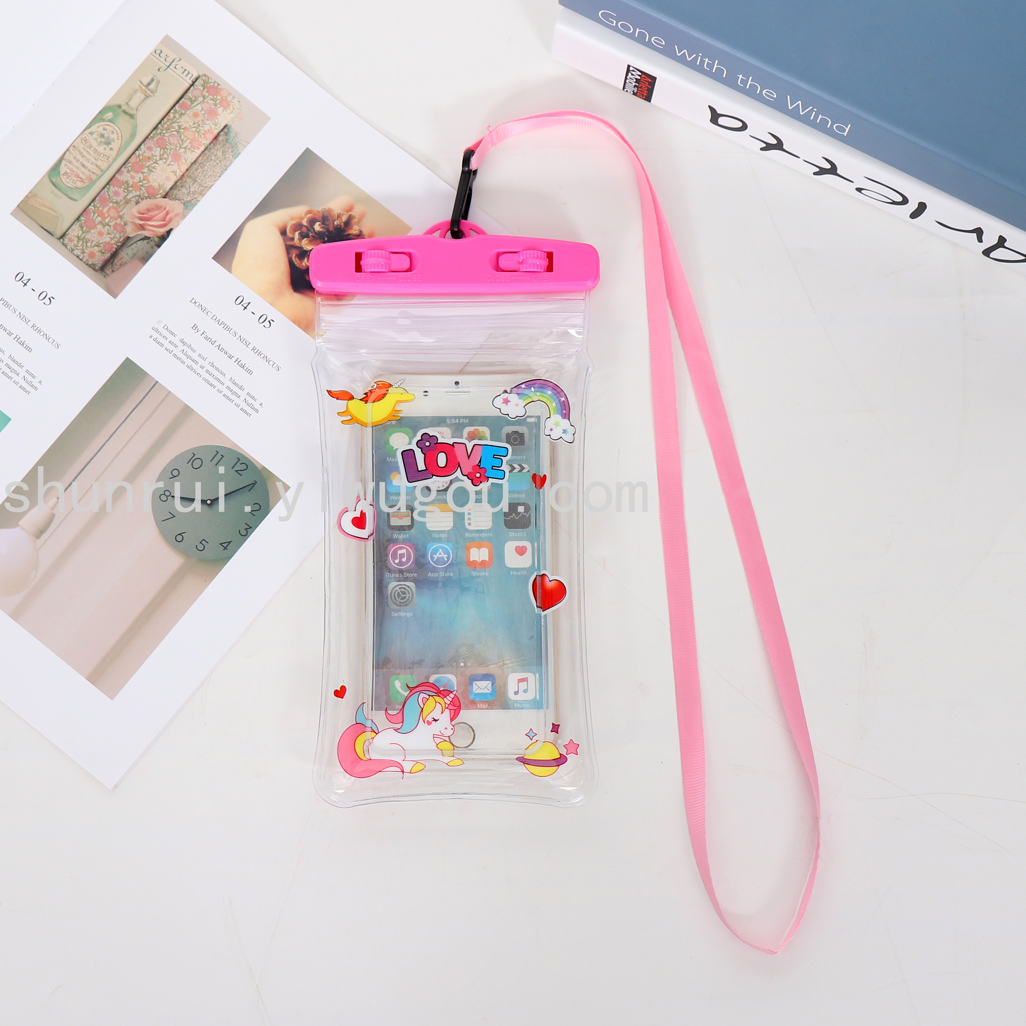 Waterproof bag for floating cartoon transparent touch screen mobile phones Specification image