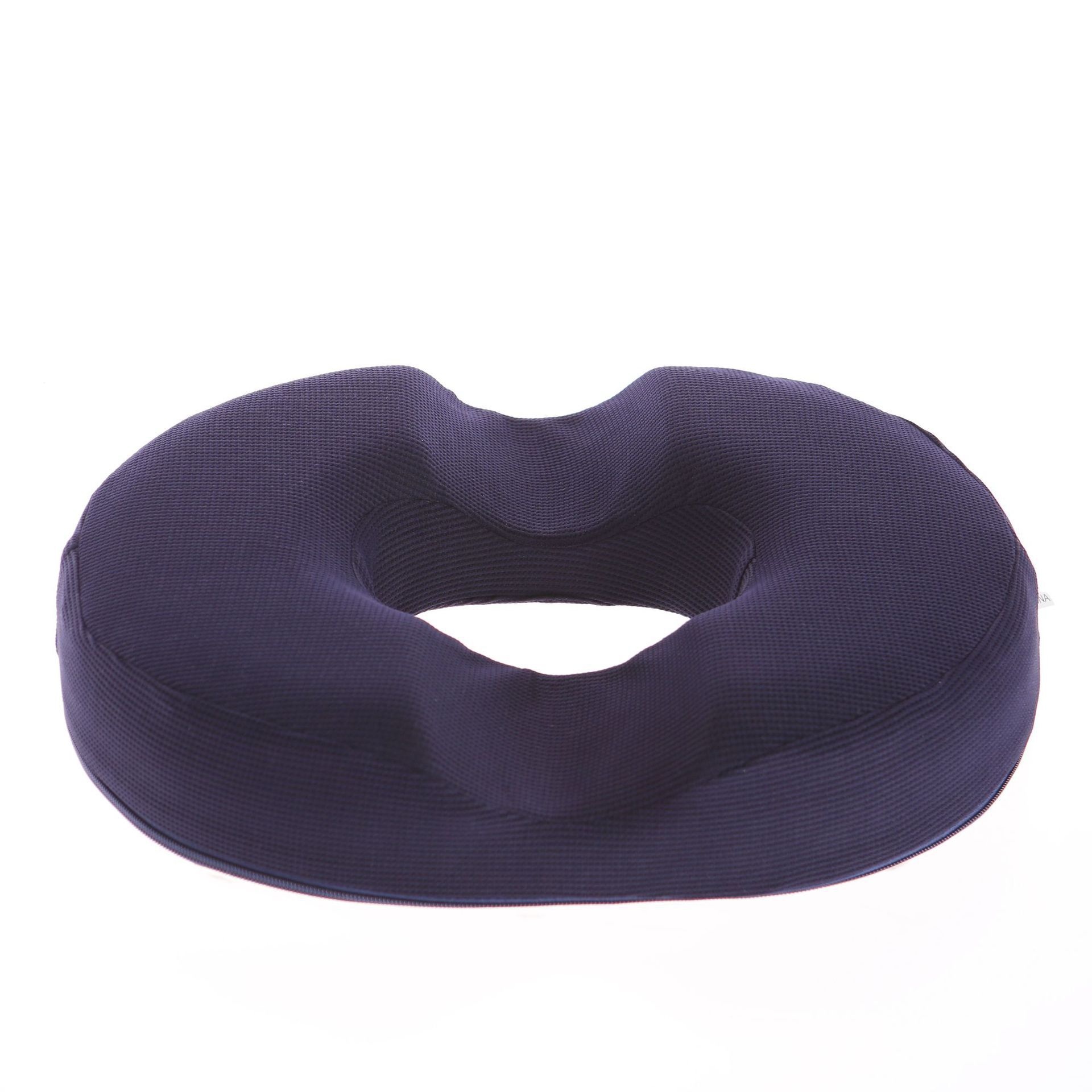 2U Men's and women's memory foam hollowed-out coccyx, O-shaped hemorrhoid cushion, hollow breathable fiber cushion, tail cushion Item Picture