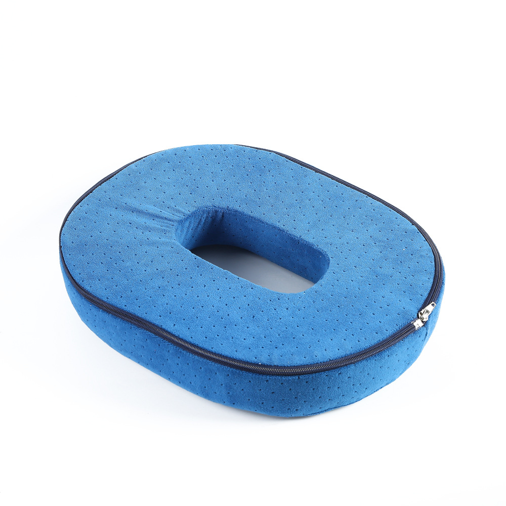 Wholesale of detachable memory foam quick-rebound velvet rear seat cushions with hollow round bottom cushions Item Picture