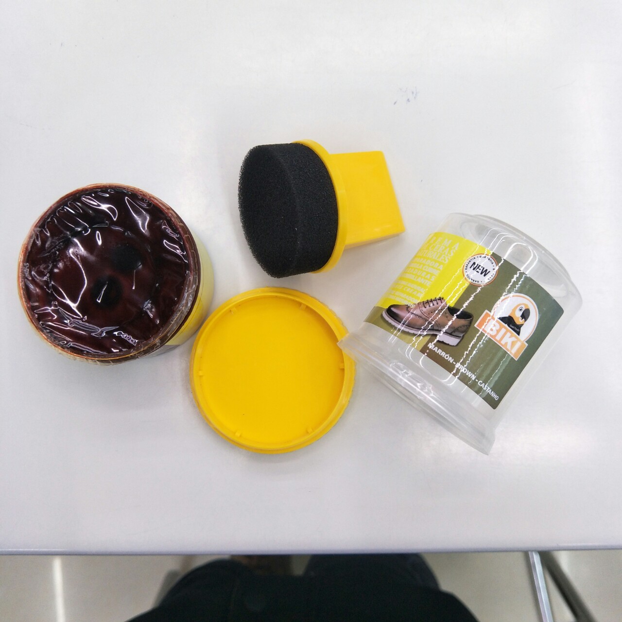 Biaoqi Leather Care Cream 50ml for export, black, brown, colorless, shoe polish details Picture