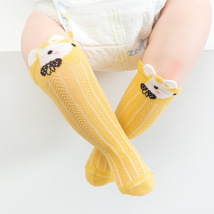 新款儿童袜子薄款夏婴儿防蚊袜长筒网眼袜过膝夏季宝宝棉袜