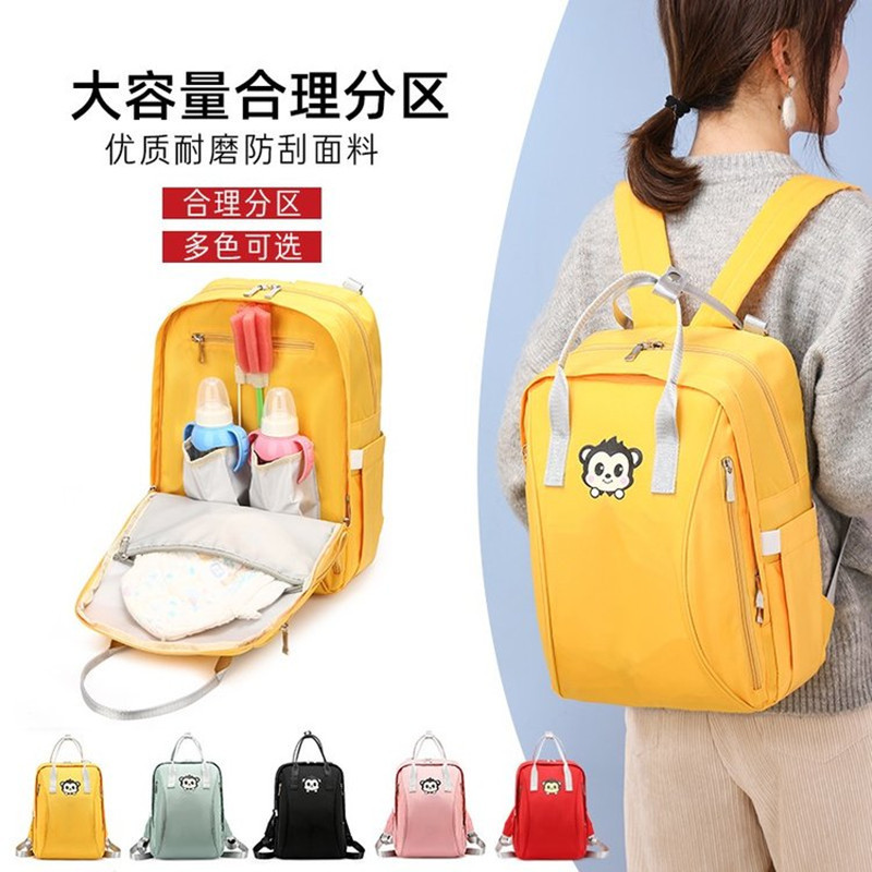Wholesale new large capacity mother and child mother handbag Korean version of treasure mother out leisure travel light backpack bag