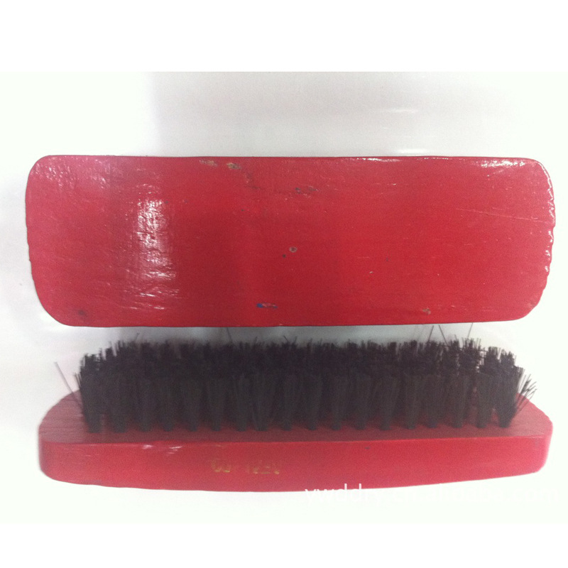 Factory direct sales of large 400 shoe brushes in multiple colors available, wooden shoe brushes details Picture
