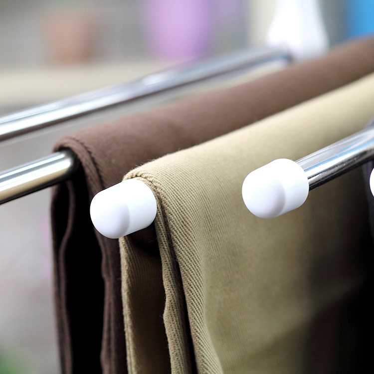 35823 Hanging Five-in-one anti-wrinkle Magic Pants Rack Cabinet, Multi-functional telescopic stainless steel pants drying rack, Double Hook style Specification image