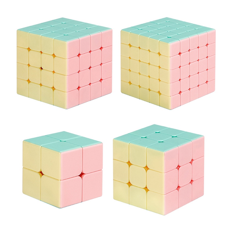 New Master Legend Macaron Color 3x3 Fun Beginner's Guide 2345 Stress-relieving Rubik's Cube Pink Puzzle toy Item Picture