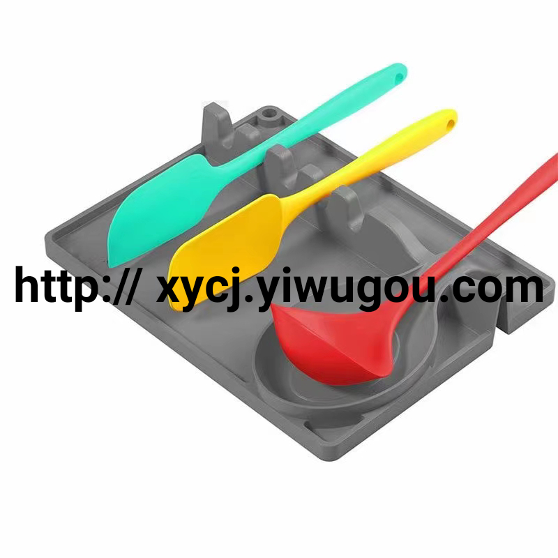 New two-in-one silicone spoon rack, spatula rack, soup spoon rack, spoon mop and kitchenware multi-functional storage rack details Picture