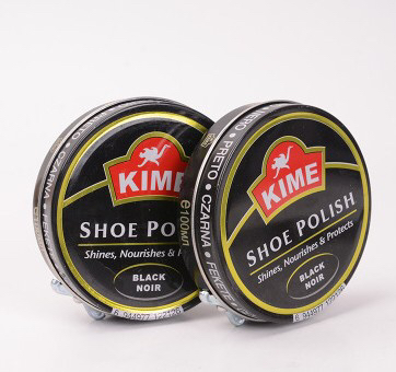 The manufacturer's best-selling high-quality tin box shoe polish, genuine leather care shoe polish KIME Application Scenario