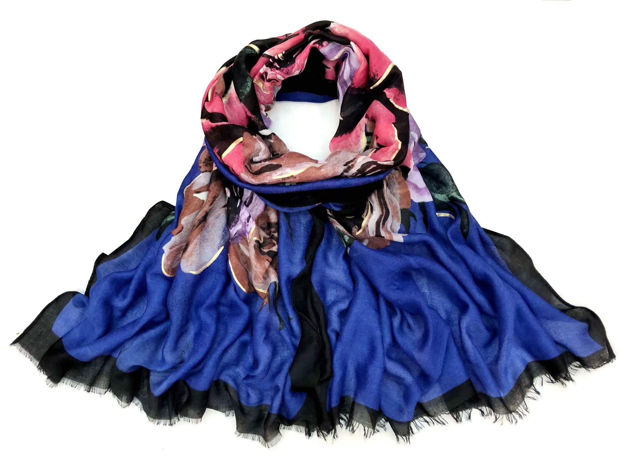 60 high-quality satin printed and gold-embossed 90*180 long scarves, autumn and winter scarves and headscarves in stock Application Scenario