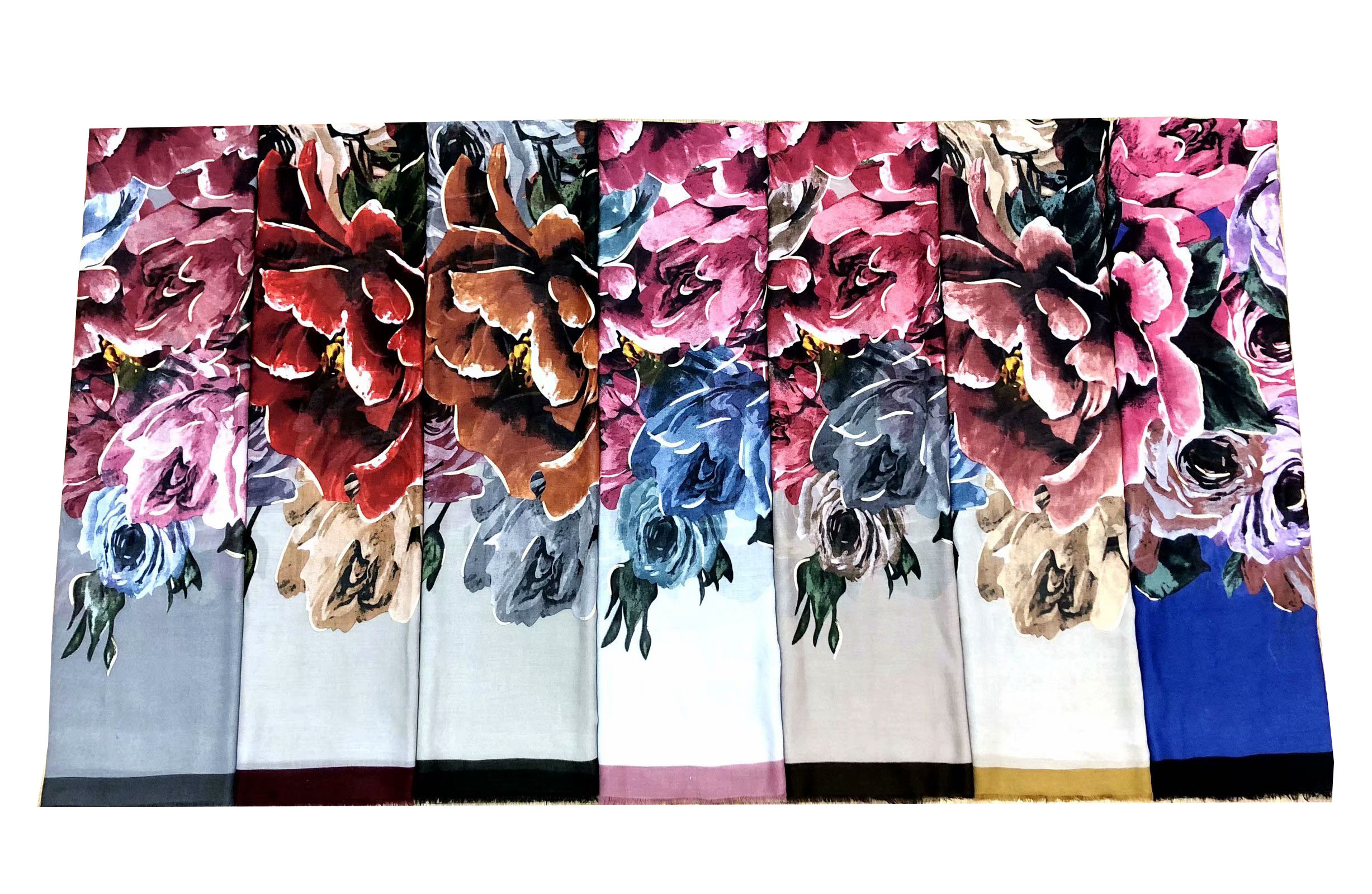 60 high-quality satin printed and gold-embossed 90*180 long scarves, autumn and winter scarves and headscarves in stock Item Picture