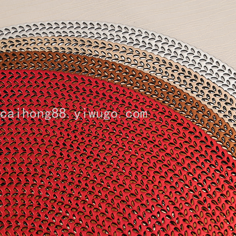 European-style PVC wheat ear round table mat, Amazon cross-border waterproof, washable and easy-to-maintain decorative mat manufacturer wholesale Application Scenario