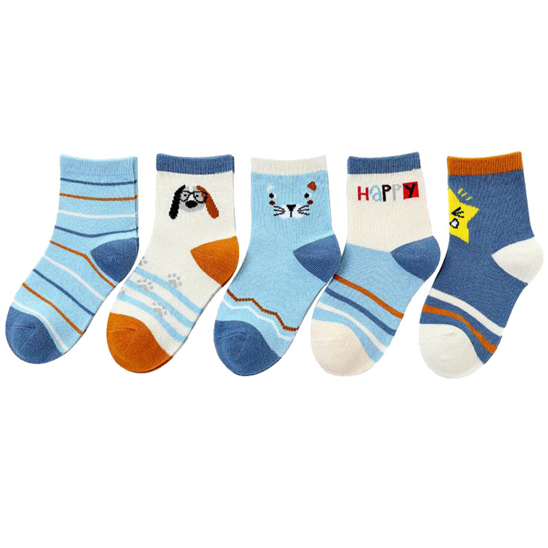 Spring and autumn combed cotton cartoon children's socks boys and girls in tube children's socks new wholesale autumn and winter children's socks Item Picture