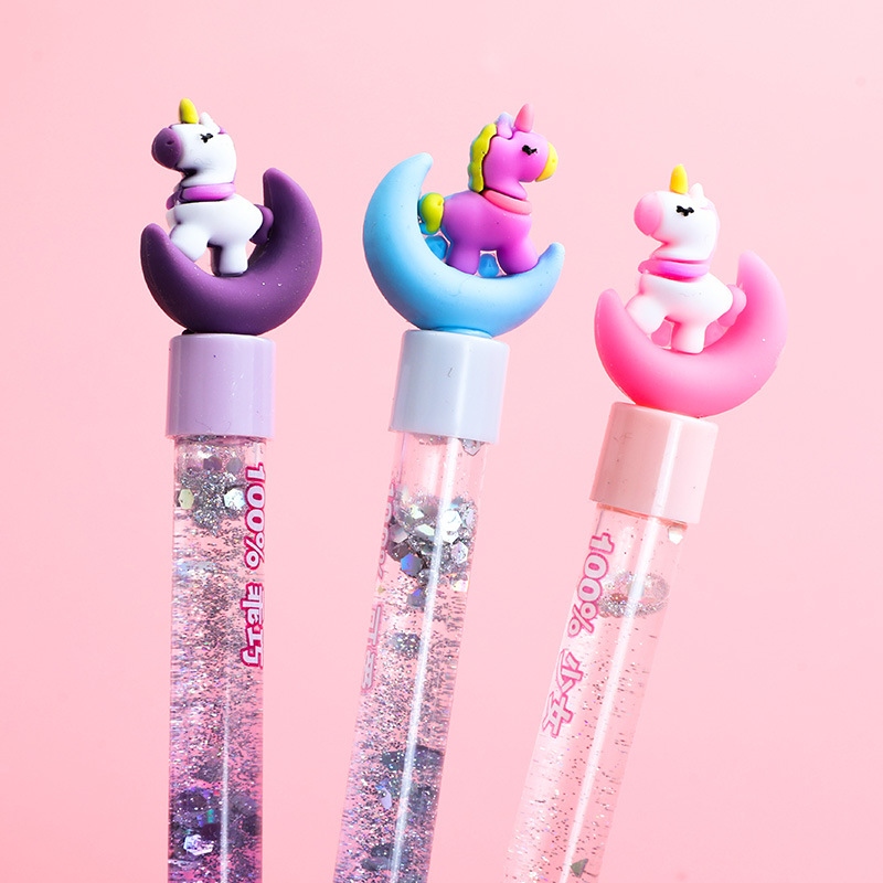 The new best-selling Korean creative planner, oil-filled flowing sand pen, fairy pen, cartoon cute and colorful gel pen, is selling well Item Picture