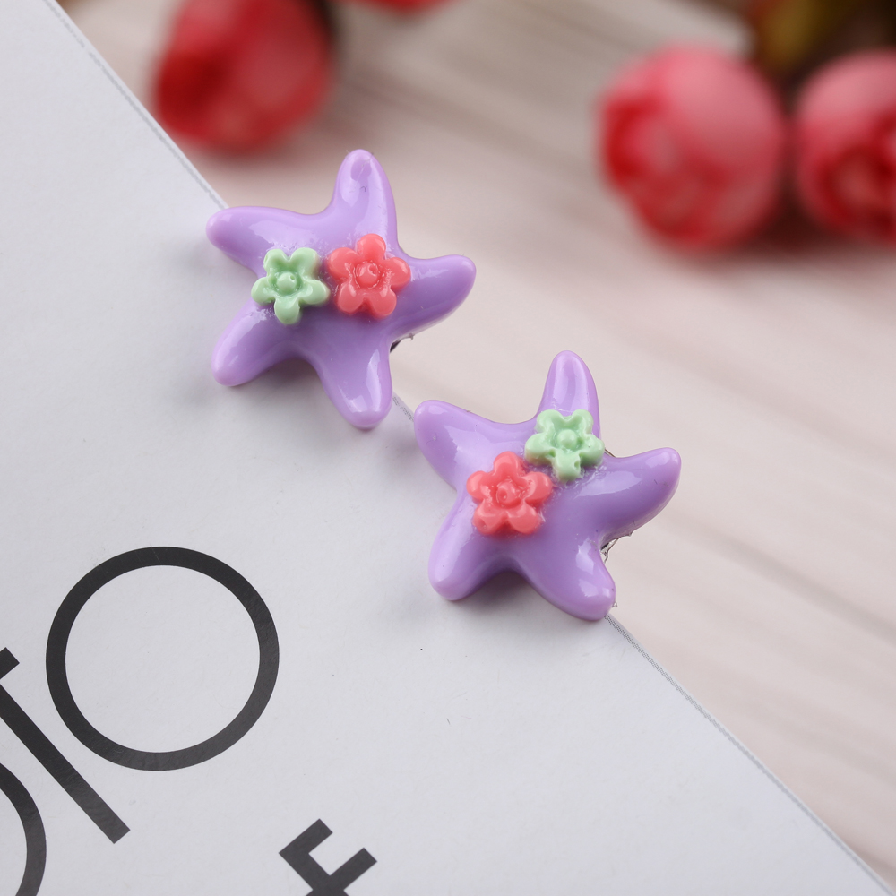 Yiwu jewelry wholesale children's earrings, ear clips, no ear holes, princess little girls, cute flowers, anti-pain ear studs details Picture