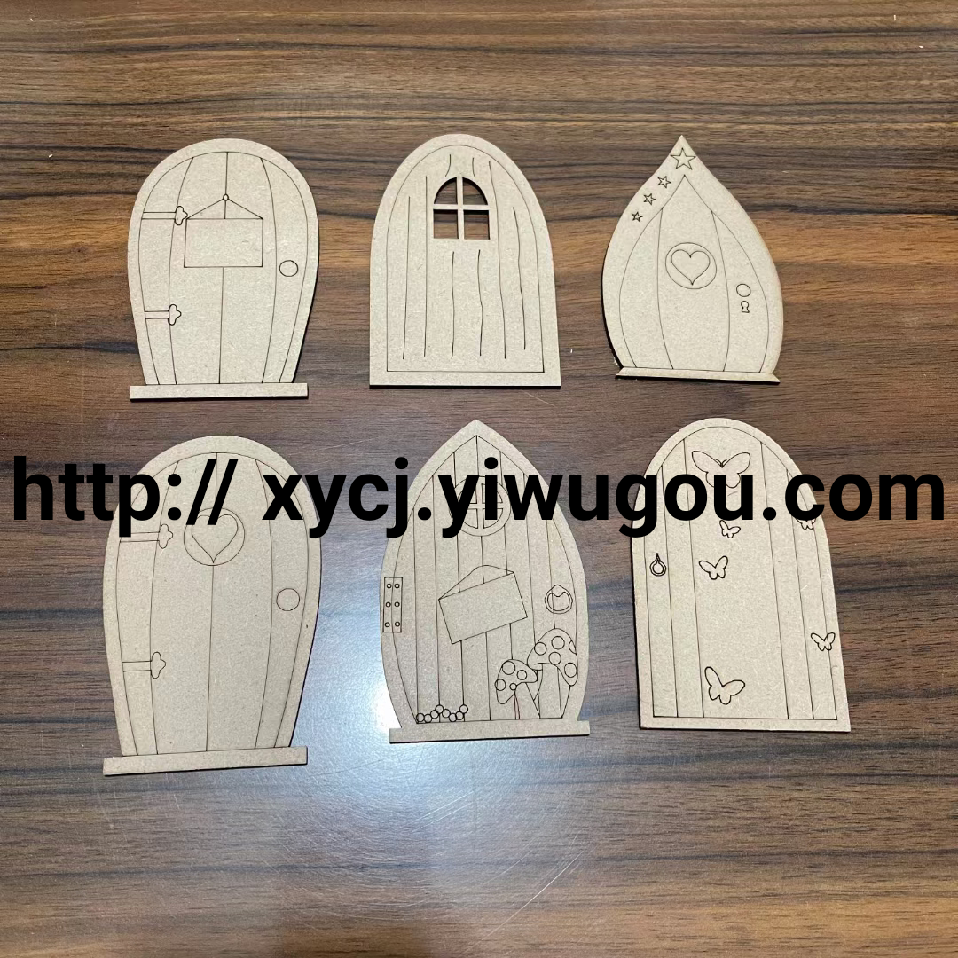 亚马逊爆款圣诞节创意工艺木质品 激光雕刻镭射木片